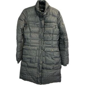 Sam Edelman Nicole Women’s Gray Quilted Puffer Down Filled Long Jacket S…